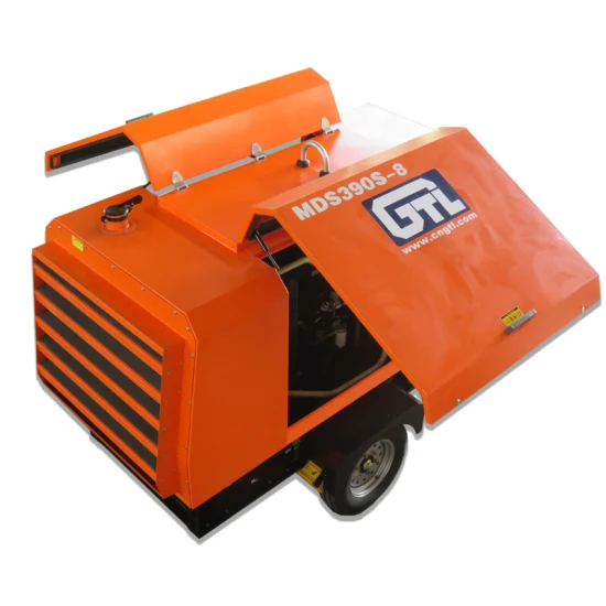 Portable Heavy Duty Screw Air Compressor Driven by Diesel